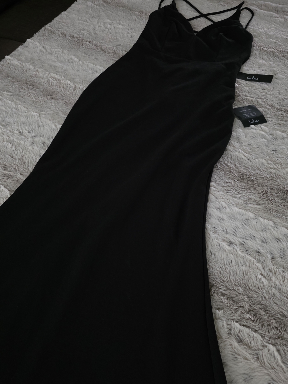 NWT Lulu's All This Allure Black Dress MEDIUM - Picture 8 of 11